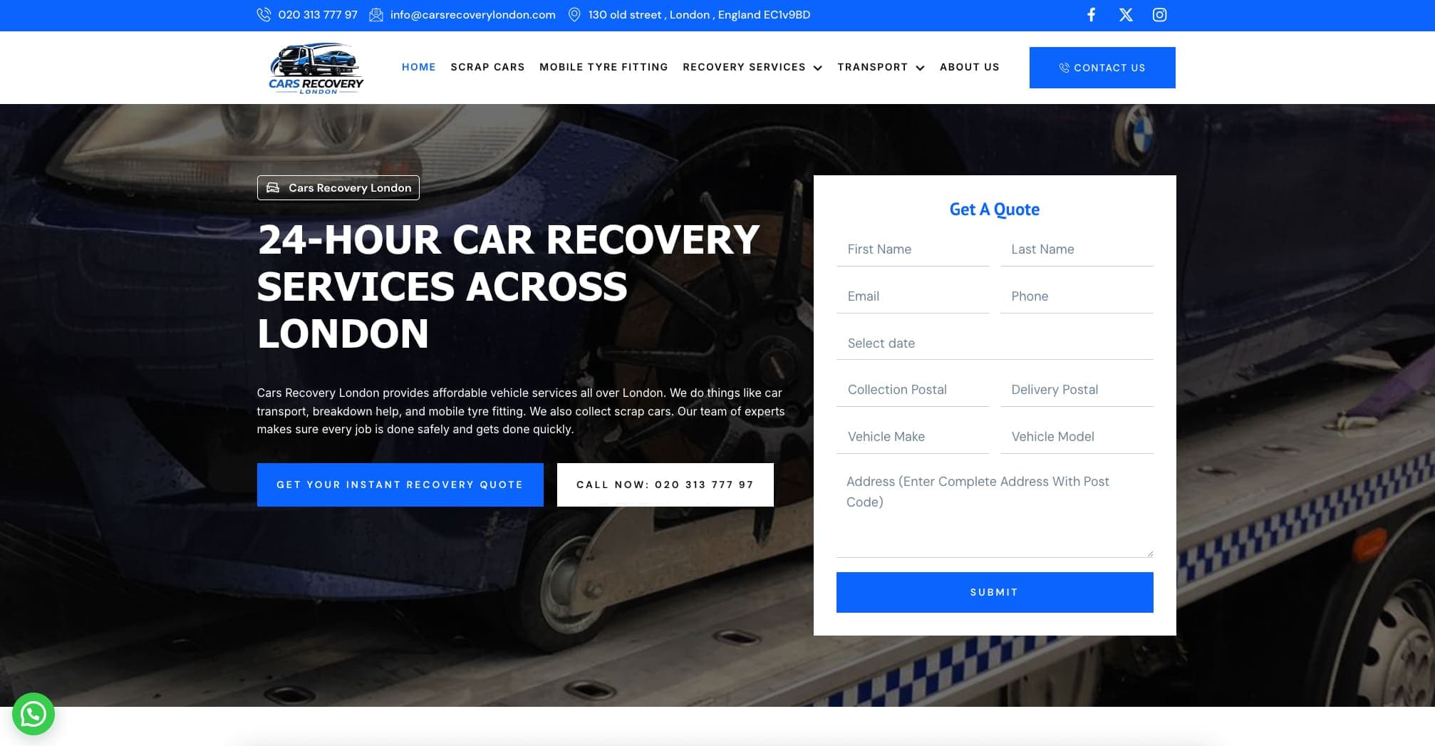 Car Recovery London